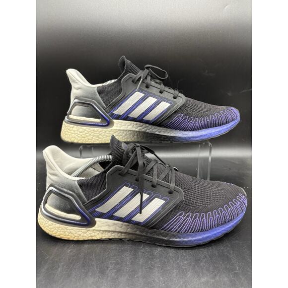 Adidas Ultraboost 20 Primeblue Mens 12.5 Black Silver Blue Violet FV0033 Sneaker main image 5